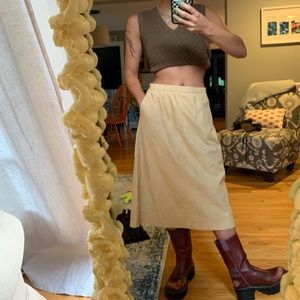 vintage suede skirt by VanJulian